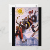 Sehen Sie sich dort Postkarte an (Vorne/Hinten)