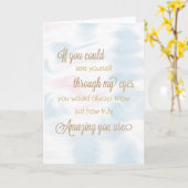 Sehen Sie sich durch meine Augen Ermutigung Karte (Gelbe Blume)