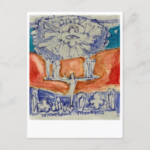 Sehen Sie sich Gedanken an. Eckhart Tolle. Postkarte