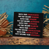 Sehen Sie sich Ihr Motivierend Zitat an Fotoplatte (Seite)