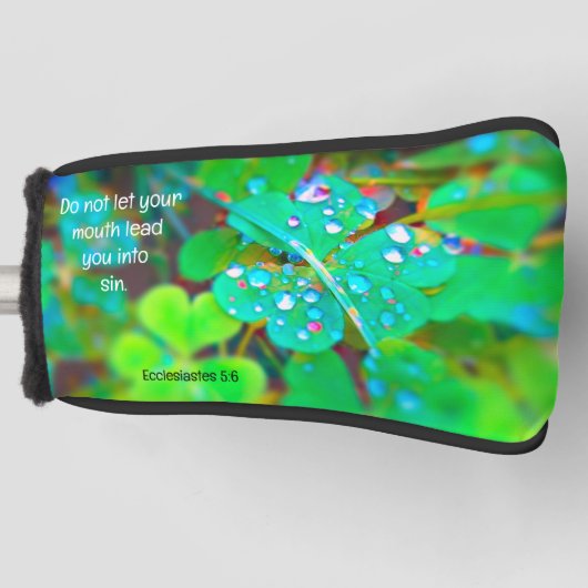 Sehen Sie sich Ihre Mouth Golf Putter Abdeckung an Golf Headcover (Vorderseite)