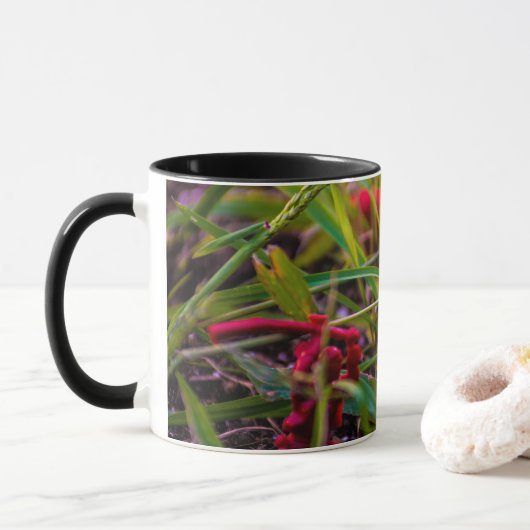 Sehen Sie sich Ihre schwarze 11 oz Combo-Tasse an Tasse (Mit Donut)