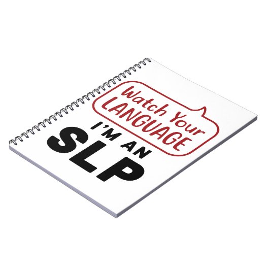 Sehen Sie sich Ihre Sprache an, ich bin eine SLP Notizblock (Linke Seite)