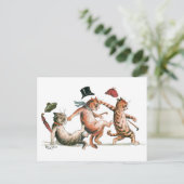 Sehen Sie sich Ihre Step Cats von Louis Wain an Postkarte (Stehend Vorderseite)