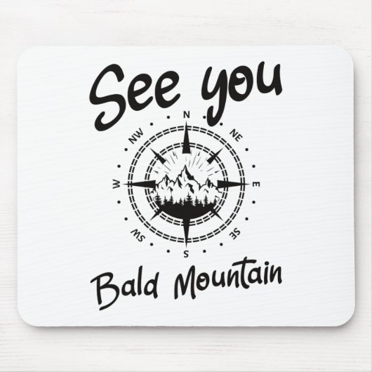 Sehen Sie sich im Bald Mountain Wanderurlaub Ski C Mousepad (Vorne)