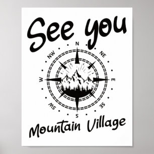 Sehen Sie sich im Bergdorf Colorado Ferien Ski an Poster