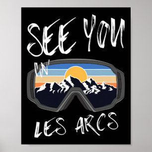 Sehen Sie sich in Les Arcs Frankreich Wandervakati Poster
