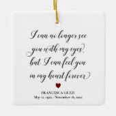 Sehen Sie sich in meinem Notizzettel für das Herz  Keramikornament (Vorderseite)