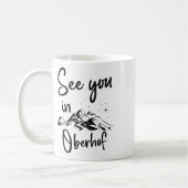 Sehen Sie sich in Oberhof Deutschland Ferienski an Kaffeetasse (Links)