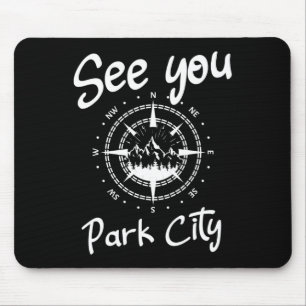 Sehen Sie sich in Park City USA Urlaub Skiwandern Mousepad