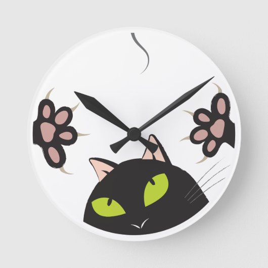 "Sehen Sie sich meine Klauen an" Wall-Uhr Runde Wanduhr (Vorderseite)