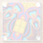 Sehen Sie sich meine Werke an, Ye Mighty und Verzw Glasuntersetzer (Rückseite)