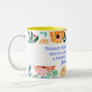 Sehen Sie sich selbst in einer Stille an Zweifarbige Tasse