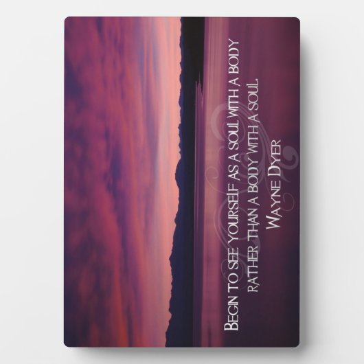 Sehen Sie sich selbst Inspiration Foto Plaque Fotoplatte (Vorderseite)