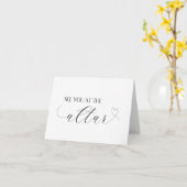 Sehen Sie sich Sie am Herzen der Altar-Hochzeitska Karte (Gelbe Blume)