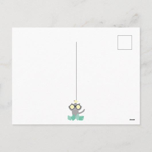 Sehen Sie sich Sie bald Erinnerung Postkarte mit K (Rückseite)