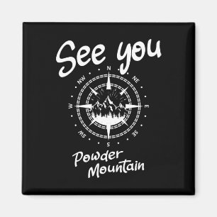 Sehen Sie sich Sie im Pulverberg USA Urlaub Ski Co Magnet