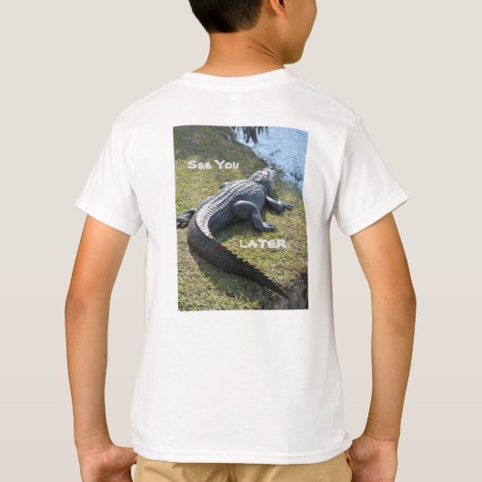 Sehen Sie sich später Alligator Fun Wildlife T-Shirt (Rückseite)