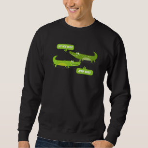 Sehen Sie sich später Alligator nach, während Krok Sweatshirt