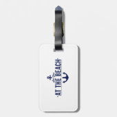 Sehen Sie Sie am Strand-Gepäckanhänger Gepäckanhänger (Rückseite vertikal)