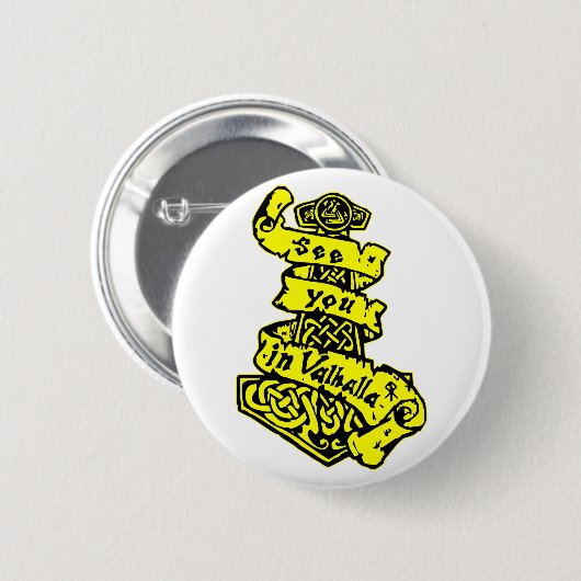 Sehen Sie Sie in Walhall #USAPatriotGraphics © Button (Vorne & Hinten)