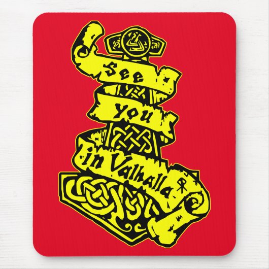 Sehen Sie Sie in Walhall #USAPatriotGraphics © Mousepad (Vorne)