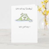 SEHEN SIE SIE SPÄTER, ALLIGATOR KARTE (Gelbe Blume)