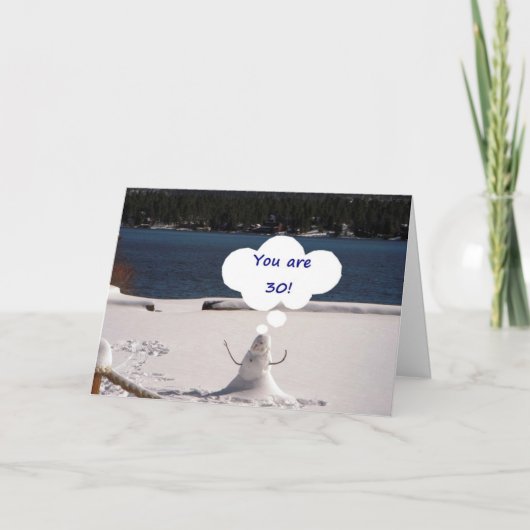 SEHEN SIE SO GUT UM 30 KÖNNTE ICH MELT WEG KARTE (Vorderseite)