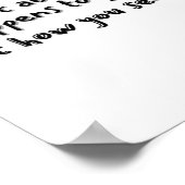 Sehen Sie über den offensichtlichen Aufkleber hina Poster (Ecke)