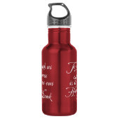 Sehen Sie uns Tanz an Edelstahlflasche (Rückseite)