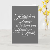 Sehen Sie uns Tanz an Karte (Gelbe Blume)