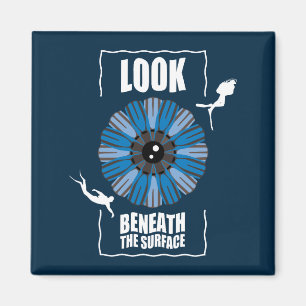 Sehen Sie unter der Oberfläche - Tauchangebot Magnet