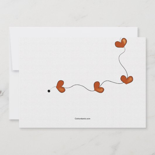 Sehen Sie, was der Storch geliefert hat Einladung (Rückseite)