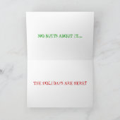 "Sehen Sie, was ich sehe? " Feiertagskarte (Innenseite)