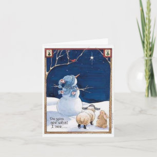 Sehen Sie, was ich sehe - Weihnachtskarte Feiertagskarte