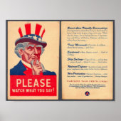 Sehen Sie, was Poster sagt (Vorne)