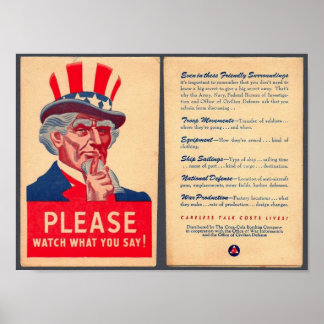 Sehen Sie, was Poster sagt