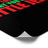 Sehen Sie, was Sie Ya Little Jerk Fun Weihnachten  Poster (Ecke)