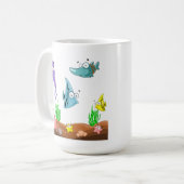 SEHEN SIE, WAS UNTER MEER IST KAFFEETASSE (Vorderseite Links)