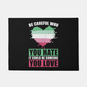 Sehen Sie, wen Sie LGBT-Geschenk abrosexual hasst Fußmatte