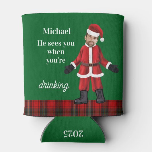 Sehen Sie, wenn Sie lustige Geschenke trinken Dosenkühler (Rückseite)