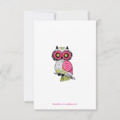 Sehen Sie, wer angekommen ist Rosa- 3x5 Geburtserk Ankündigung (Rückseite)