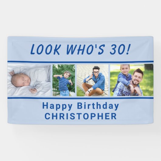 Sehen Sie, wer jedes 4-Foto-Jahr blau ist Banner (Horizontal)