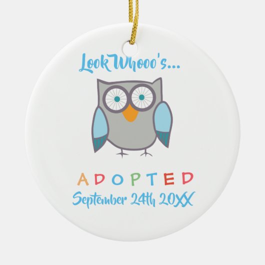 Sehen Sie, wer "Owl Custom" Adoptiert hat Keramikornament (Vorne)