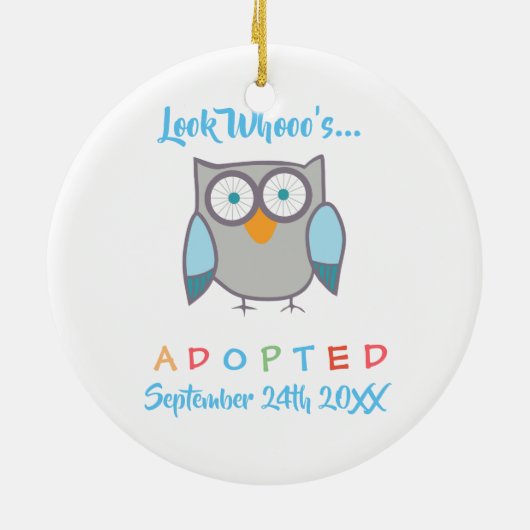 Sehen Sie, wer "Owl Custom" Adoptiert hat Keramikornament (Hinten)