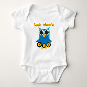 Sehen Sie Whoo's 1 Hemden und Geschenke. Baby Strampler