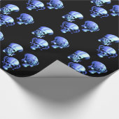 Sehen Sie, wie das Papier "Keine bösen Skulls" lau Geschenkpapier (Ecke)