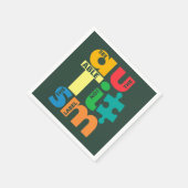 Sehen Sie, wie die Aufschrift nicht Autismus ist. Serviette (Ecke)