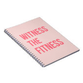 Sehen Sie, wie die Fitness das Zitat rosa ausübt Notizblock (Rechte Seite)