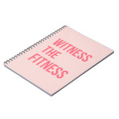 Sehen Sie, wie die Fitness das Zitat rosa ausübt Notizblock (Linke Seite)